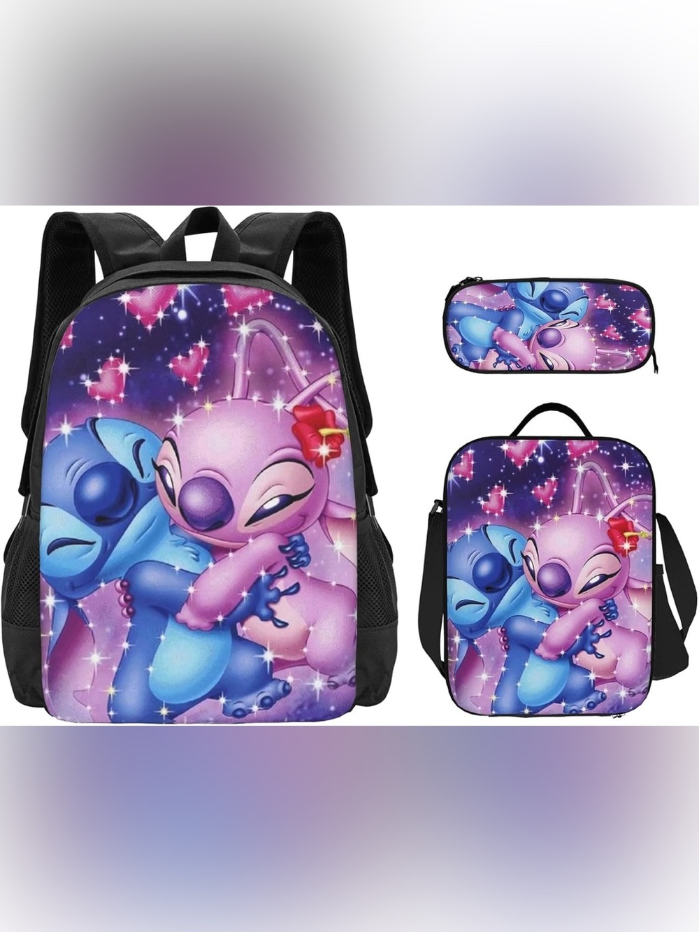 3Pcs Kids Backpack Set with Lunch Bag And Pencil Case